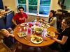 We had Anna, Perry and the adorable Leola around for dinner while they are in NZ for a short time. Lots of lovely catching up.