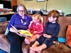 Fish and chip evening at the Turners. Olive had a great time catching up with her 