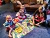 Fish and chip evening at the Turners. Olive had a great time catching up with her 