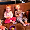 Fish and chip evening at the Turners. Olive had a great time catching up with her 