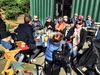 Chocolate fish cafe for lunch and bike action. Followed by dancing before dinner with the auzzie cousins.