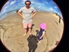 Another day at the beach. Olive made an 'o' for olive which we were all allowed in and the cousins all loved playing in a giant hole of water! All doing something different.