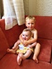 Iris got lots of cuddles from Milla and Lachlan while on holiday.