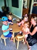 After a day of recovery from our Turner holiday, we reunited for a casual la fresco dining - burger style. The kids loved seeing each other again and the paddling pool was a hit. Geeze it was hot today! Over 30 degrees.