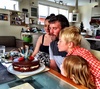 Yummy French toast at Granny and Poppas to celebrate Dave's birthday. Have never seen Olives plate so clean!