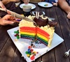 Followed by presents and awesome cake made by mamma back at home.