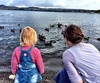 Duck and swan feeding on a walk to Taupo town.