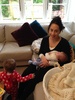 Sara & Tom and Anna & Eva came to visit little Iris and bought some tummy treats and gifts for her. Lovely chaotic morning ladies!