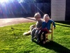Enjoying the sunshine (photo stolen from Lana - thanks!)