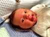 Only a few days old but already looking completely different to Olive at the same age.