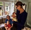 The Thompsons come to meet Iris. Thanks for a yummy lunch!