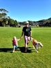 The sun was finally shining again do we went to the park for ice cream and a kick around.