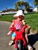 The sun was finally shining again do we went to the park for ice cream and a kick around.