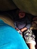Tunnel, cave or tent was all good fun to build them on the couch, well directing the building that is. Up here, higher!, sides down!, darker!