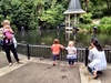 A lovely walk with feeding the ducks and some playground action, olive went on the flying fox and the big blue slide! Before we enjoyed a cafe break. Olive loved copying what Felix was doing and she even got a few hugs from him!