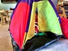 Olive is really into hiding in things at the moment. Behind the couch, behind the arm chair, under the desk, or in the play tent with as many toys as possible.