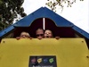 Fun at Greytown's playground. Olive loved Donkey.