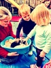 The SPCA came to visit on our Playcentre session with two cute puppies and a adorable bunny! Olive guessed it was a bunny from the cage and enjoyed its funny nose. She was quick to get right in there and pat them all very gently. Having a dog, I think has made her very comfortable and a animal lover all round.