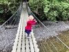 We ventured out to staglands after a 2.5 year gap with Anthony, Lana and Nige. Had a lovely afternoon and wondered why we don't go more often. Olive loved the tractor ride and the swing bridge. She was a little wary of some of the larger birds and the cheeky horse but had fun throwing food at them anyway.