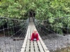 We ventured out to staglands after a 2.5 year gap with Anthony, Lana and Nige. Had a lovely afternoon and wondered why we don't go more often. Olive loved the tractor ride and the swing bridge. She was a little wary of some of the larger birds and the cheeky horse but had fun throwing food at them anyway.