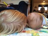 Copying Iris on the floor at ohakune. A quick stop over on our way home from Taupo.