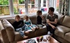 We hosted the extended Peck family Easter Sunday brunch and Easter egg hunt - and it was great fun! 6 cousins, 6 uncle and aunties, 2 grandparents and 3 dogs! My how the troop has expanded.