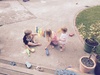 BBQ rotisserie duck, sun and happy children! What more can you ask for on a Sunday afternoon at the Wohlers. 