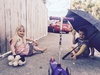 BBQ rotisserie duck, sun and happy children! What more can you ask for on a Sunday afternoon at the Wohlers. 