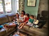 Olive had a lovely surprise when her Melbourne Aussie cousins came to meet her at kindy! Olive smile of surprise was priceless. Cousin Milla joined us later for dinner, by dinner olive was starting to become poorly...