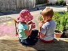 The annual friends Christmas party hosted this year by Nige and Lana. A fantastic day of sun, pizza, rotisserie beef ribs (amazing), water balloons, pink chalk and a barefoot Santa (Josh) that Olive was still pretty nervous about.