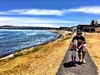Nice brunch on the lake front for daves birthday. Enjoyed the sulphur hot springs in the lake too