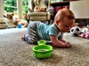 Iris got up to all sorts of mischief while mummy and Olive were at Kindy and Nan had left. Including taking the bottle!