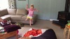 Olive is getting more adventurous with her jumping.