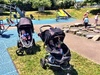 Double playdate on a glorious Wellie day. Olive & Freya scootered 3/4 around the park on their Christmas scooters. They both can't steer, clearly overrated. Had a lovely play and finished it off with ice cream and a solo flying fox. Scarlett & Iris looked on from the buggies in aura of their big sisters. A younger sibling has admiration built in from such a young age. Sigh. Bring on more scootering! I want one now!