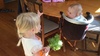 Iris Carrot Top Head. Olive is getting on board with the Iris entertaining. Very easily amused. So cute.