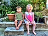 Another really hot day. We enjoyed afternoon tea at Lucie & Rory's home. Olive was the oldest kid for a change! Poppy & Olive started to warm to each other while Iris and Jonty charmed everyone. Bring on more sunny days!