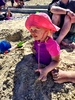 It was a scorcher! 33 degrees at home while we were cooling off at scorching bay. We both had a swim separately, Olive loved the sand and burying herself, 'sleeping bag for her legs' and Iris continued to escape the tent. Magic day.