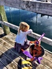 A lovely still winters day scootering along the waterfront and watching jellyfish! The scooter has had more action of late, so exciting for all! Olive is getting the hang of the steering!