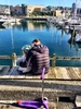 A lovely still winters day scootering along the waterfront and watching jellyfish! The scooter has had more action of late, so exciting for all! Olive is getting the hang of the steering!