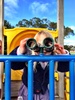 Day 3 of more scootering. It was sunny, still but really cold, so we scootered all the way to kcc and the playground. The confidence is building which is great, hills are another thing though! Iris loved the fort and has very quickly grasp the going down backwards concept which is awesome, apart from the one time mummy wasn't there in time! Bad mummy. She is loving being part of everything.