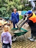 Oh the excitement of having a big truck at our house today! Tom booked it yesterday for today and luckily Poppa was available to help concrete under the house and fill the skip. So glad that rubbish pile has gone, we were starting to look like one if those houses...