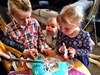 Next on the birthday bash weekend is Violet's third birthday! A nice and relaxing family affair. Olive had so much fun with the Anna and Elsa balloon. Pity it flew out of the car when we were on our way home from the next party! Olive was a little devastated.