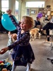 Balloon fun! Gigantic balloons! Lovely birthday lunch with family.