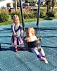 Daddy had a lovely sunny outing to the park and cafe for lunch while mummy was out eating cake.