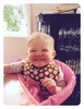 Our little crown. Iris has recently been pulling this cheesy smile and she gets a great reaction, how could you not laugh? I had this face after every mouthful at lunch.