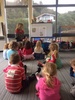 Spot the blondie! So nice seeing her listening so well. Monday pickup they were going over the earthquake turtle song and I spotted Olive being a turtle with all the rest. So nice.