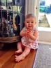 Iris has hit a few milestones all at once these past few days. Clapping at 10pm at night (it cheered us up- cheeky monkey) taking a few crawls on her knees and now pulling herself up on things!