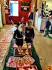 Olive was very unsure of the sensory pathway we did at Playcentre but after one go and enjoying the slime (which was 'like ice skating') she was the last off it. She held onto Sarah's hand and they helped each other through the trays. Don't try this at home! Olive's feet are still red!