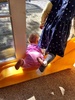 We love to stand. Our little legs are very shaky but it is a thrill to be up. Our favourite tricks are escaping outside and standing at the bath to watch big sister.
