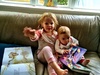 Olive is incredibly proud to be a sister, talks about Iris a lot at kindy and has turned into a bit of a tattle tale when Iris is up to no good (quite handy) apart from that includes mummy & daddy too. 'Don't eat with your mouth full mummy' 'daddy sit while eating!'